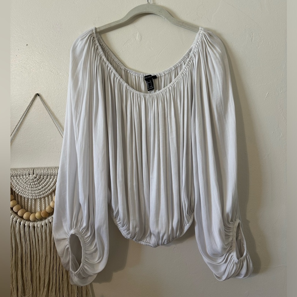 White Forever 21 blouse
